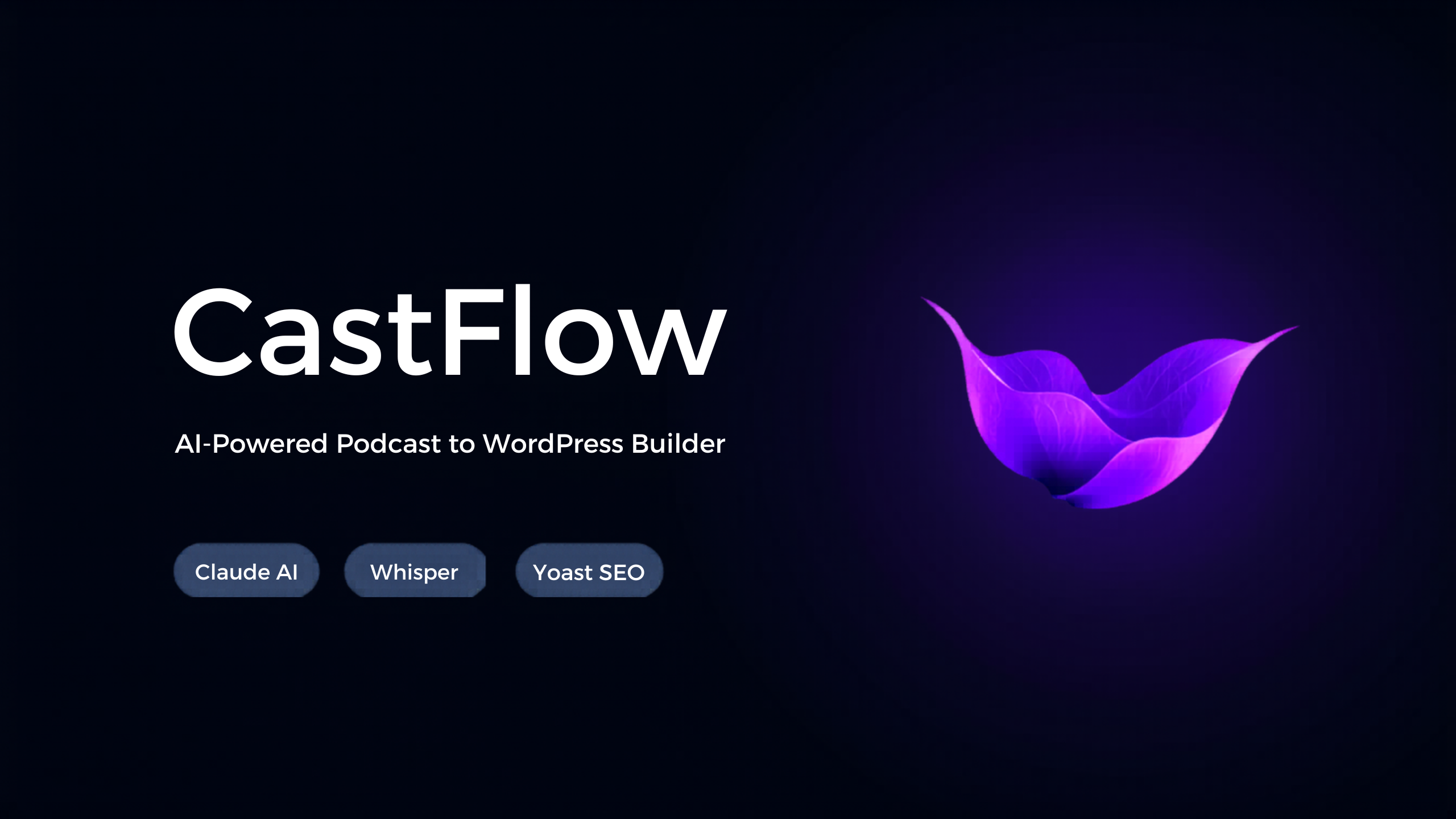 CastFlow — AI Podcast to WordPress plugin